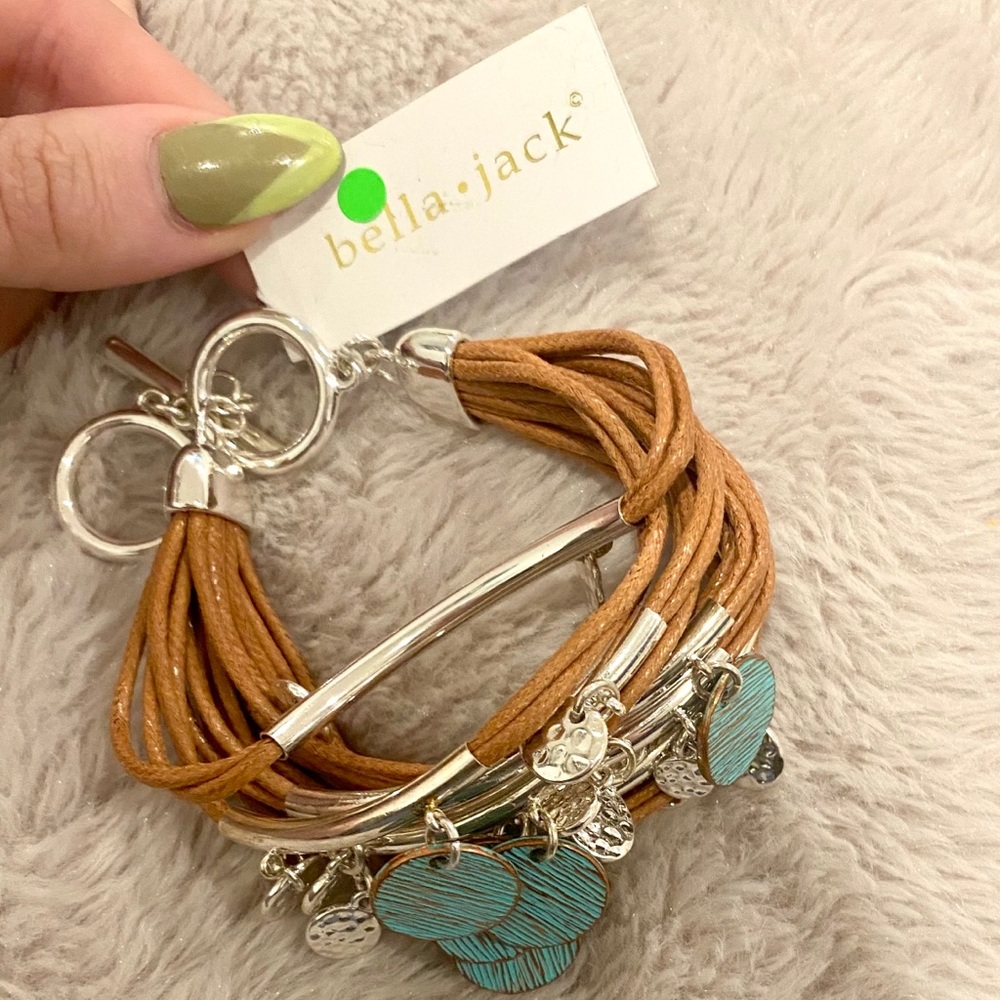 Bella • Jack NWT Brown and Blue Rope Bracelet